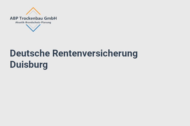 Deutsche Rentenversicherung Duisburg
