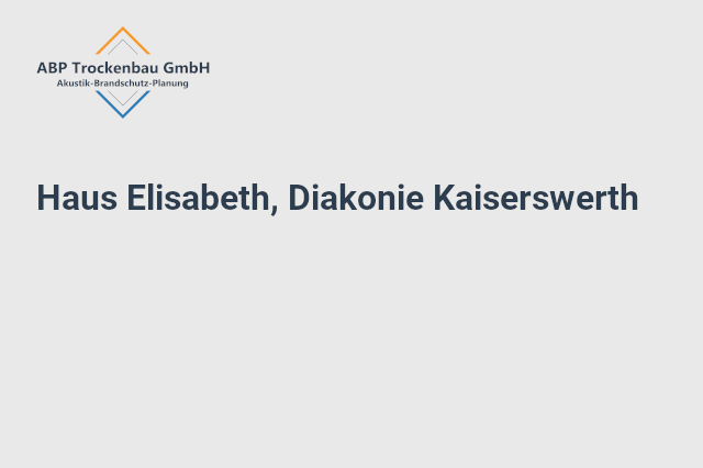 Haus Elisabeth, Diakonie Kaiserswerth