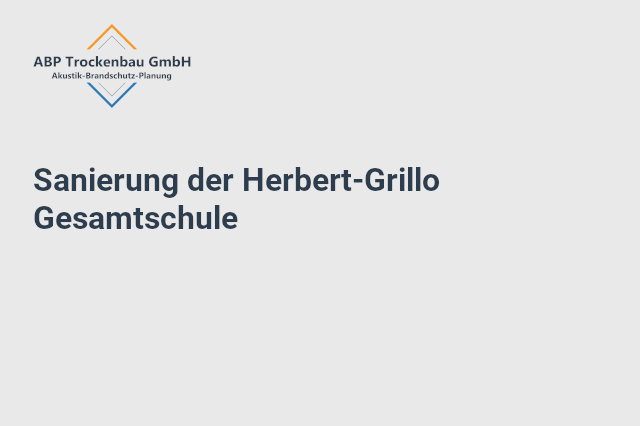 Sanierung-Herbert-Grillo Gesamtschule
